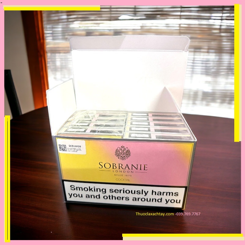 Thuốc lá Sobranie Cocktail, Sobranie Cocktail, Thuốc lá 5 màu, thuốc lá sobranie, thuốc lá Nga, thuốc lá điếu 5 màu, thuốc lá Cocktail,