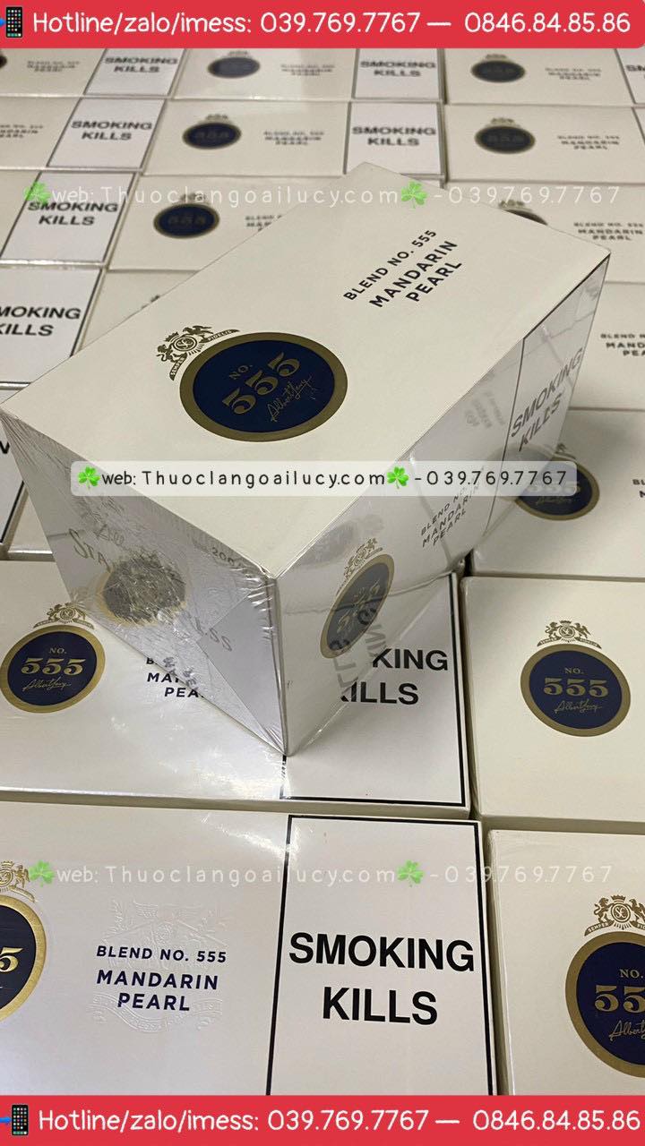 Thuốc lá 555, Thuốc lá 555 Trắng, Thuốc lá 555 Madarin Pearl, Thuốc lá 555 trắng gói lớn, Thuốc lá 555 trắng Anh, 555 Trắng gói lớn, 555 Dẹp trắng, 555, 555 Madarin Pearl, Thuốc lá 555 Anh