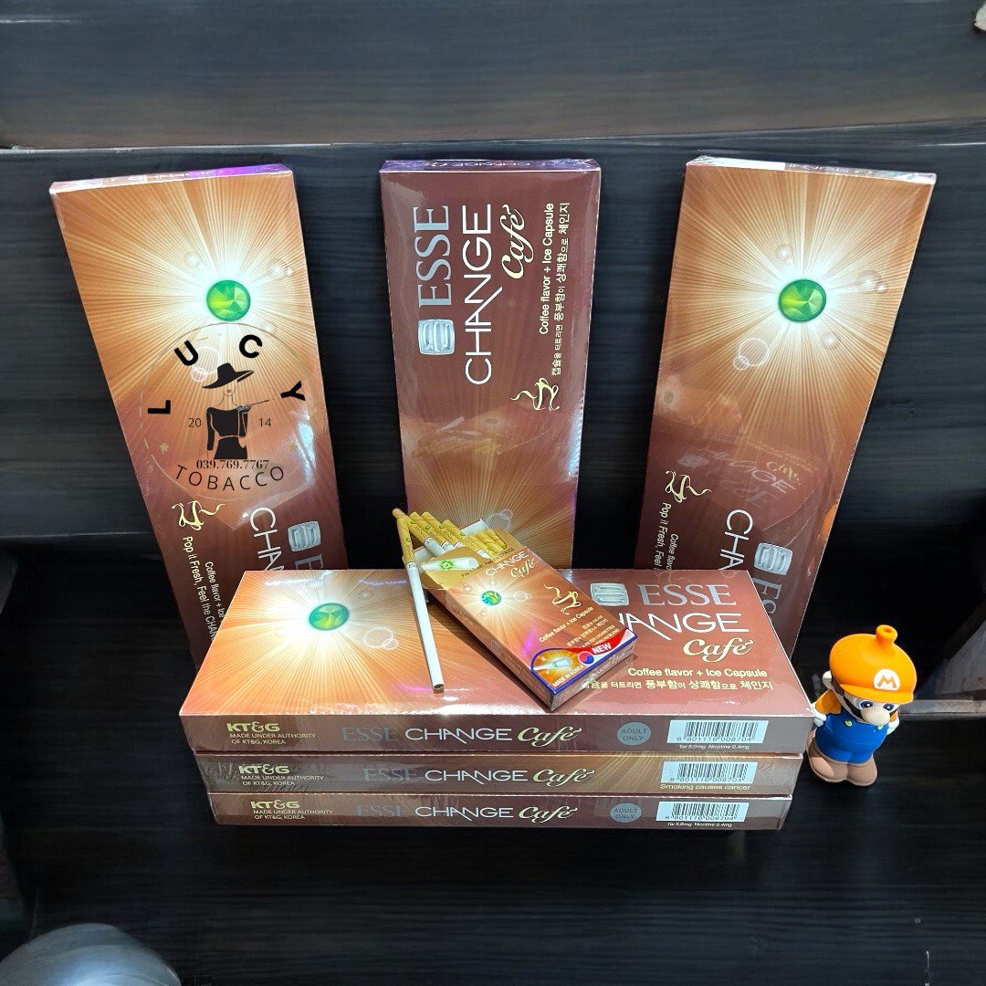 Thuốc lá Esse Change Café;thuốc lá esse cà phê; thuốc lá esse change nâu;thuốc lá esse bạc hà;thuốc lá esse màu nâu;esse cà phê;thuốc lá esse bấm màu nâu café;thuốc lá esse điếu nhỏ;thuốc lá esse bấm bạc hà café;thuốc lá esse hàn quốc;thuốc lá esse ngoại nhập bán tại thành phố hồ chí minh;thuốc lá cà phê; thuốc lá esse điếu nhỏ