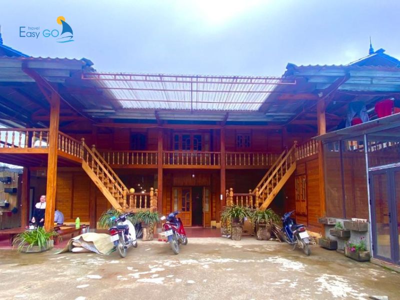 Không gian đơn giản, mộc mạc của nhà nghỉ A Phủ