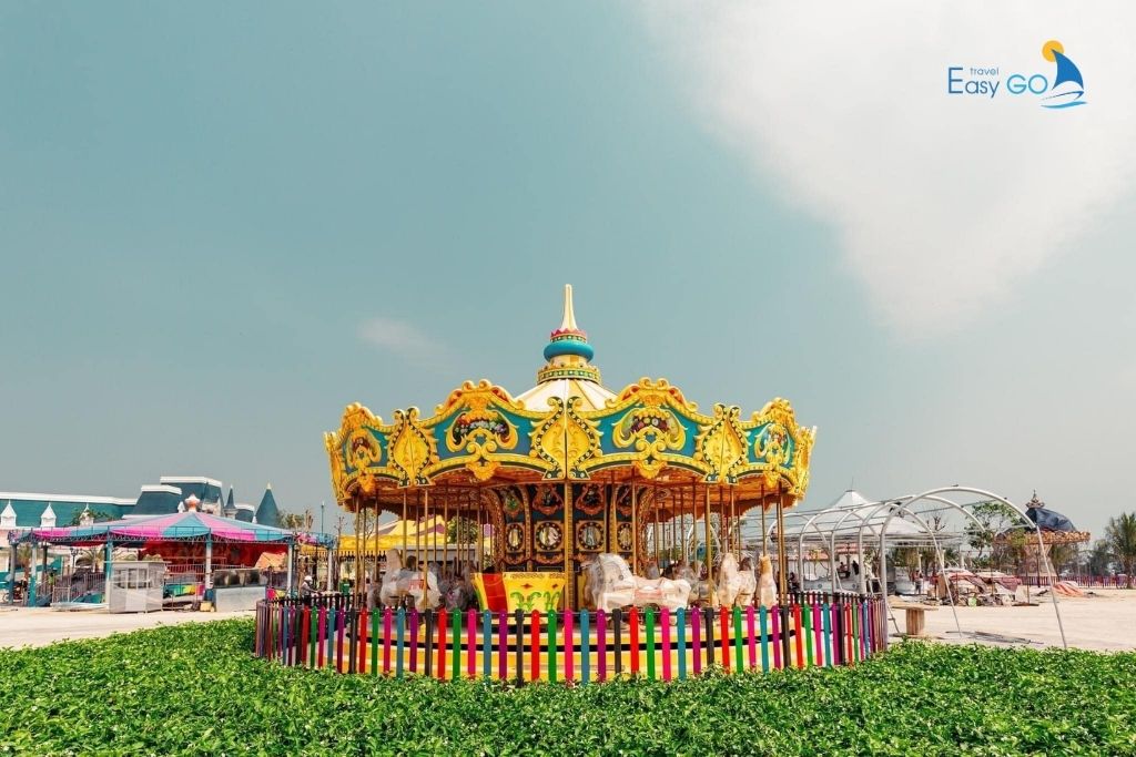 Vinwonders Cửa Lò có đa dạng các trò chơi vận đông, trong nhà và vườn cổ tích