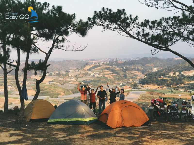 Camping săn mây Đà Lạt tại Đỉnh Hòn Bồ