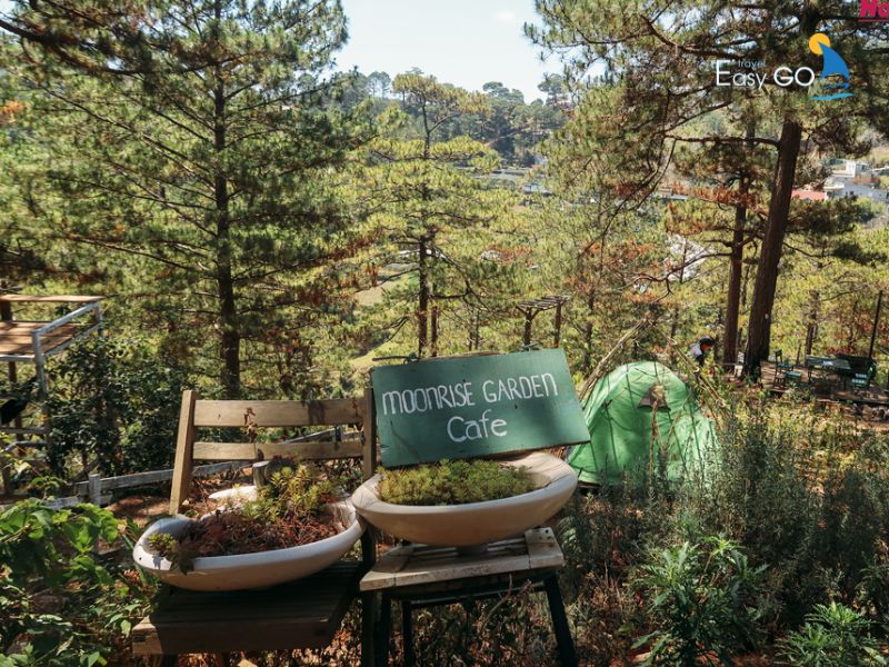 Moonrise Garden Đà Lạt view hướng ra vườn hoa hoặc núi rừng