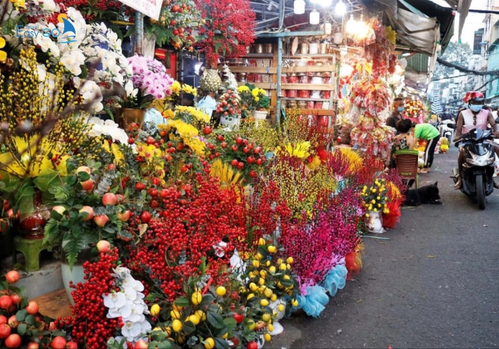 Chợ hoa tết