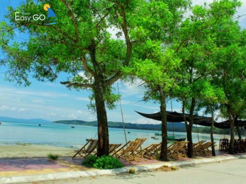 Đảo Thanh Lân nổi bật với những cánh rừng nguyên sinh gần bãi biển