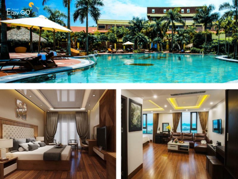 Toàn cảnh và phòng nghỉ tại khách sạn 4 sao Glenda Tower Mộc Châu Hotel