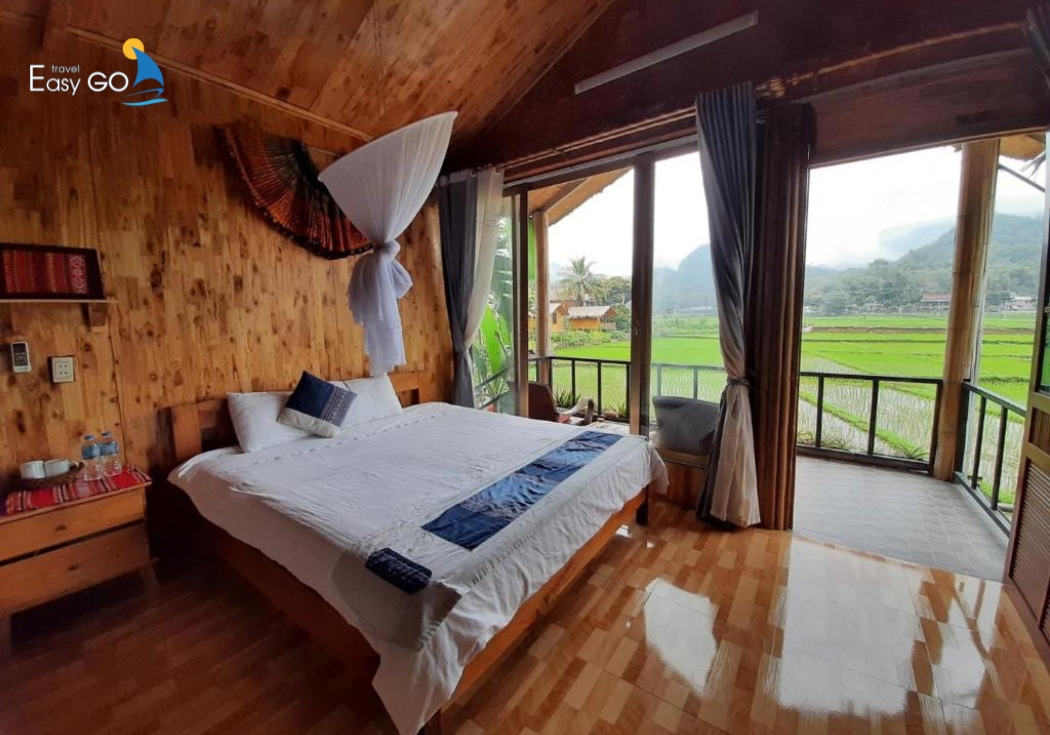 View từ homestay ở Mai Châu