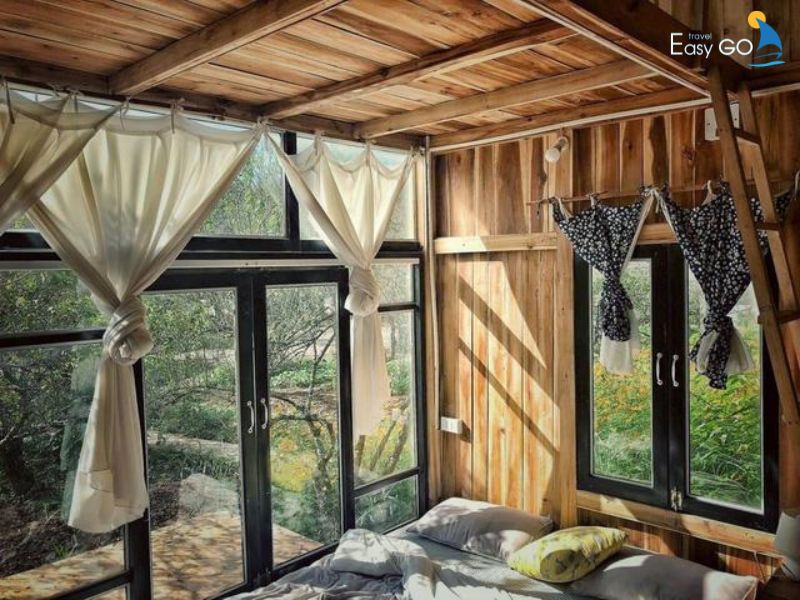 View từ nhà sàn omestay Mạnh Châu