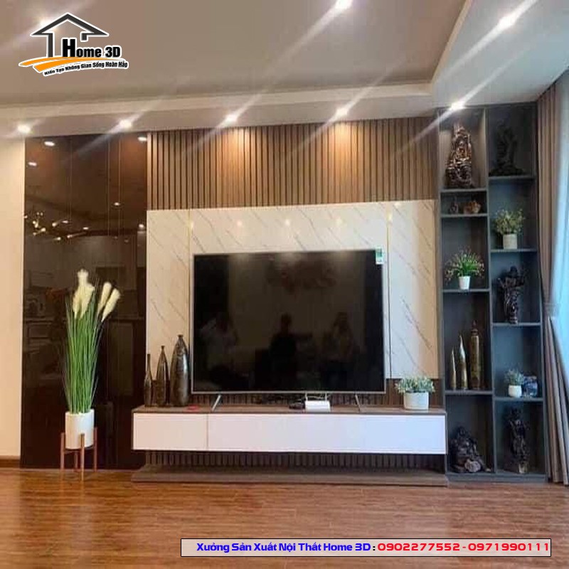 Mẫu Kệ Đê Tivi Phòng Khách Home 3D