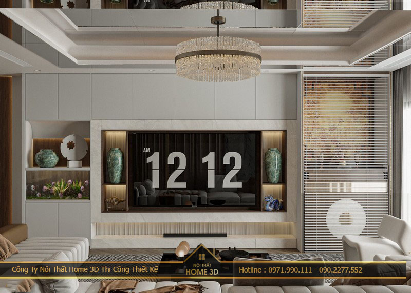 Hoàn thiện nội thất phòng 80m2 cho khách chung Ocenpark