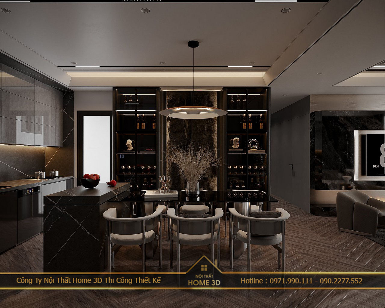 Hoàn Thiện Thiết kế nội thất 95m2 Chung cư Mipec Rubik 360X