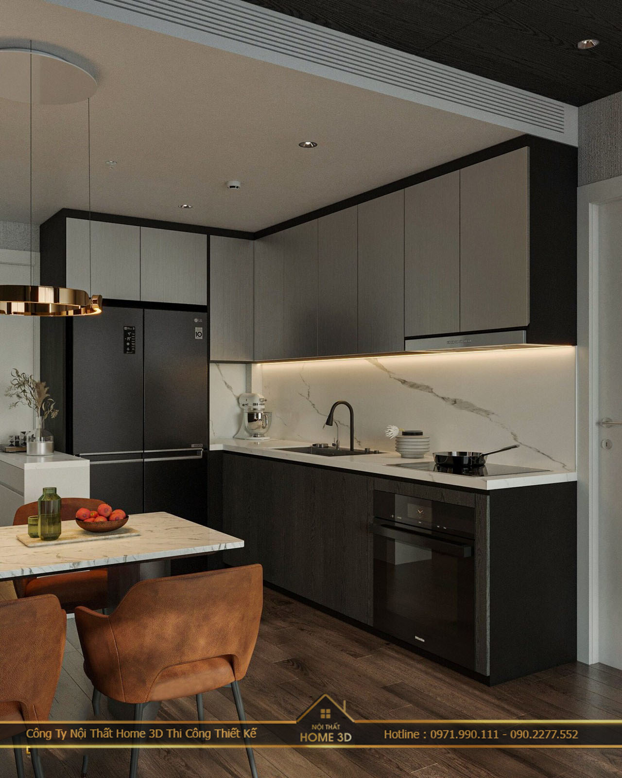 Hoàn Thiện Thiết Kế Nội Thất Chung Cư Epic Tower 110m2 Dịch Vọng Hậu Hà Nội