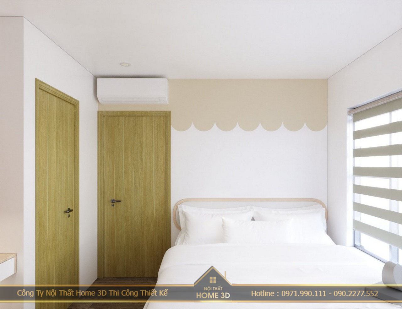 Thi Công Thiết Kế Chung Cư OCEAN PARK 3 Phòng Ngủ - Anh Trung - Nội Thất Home 3D Thi Công Thiết Kế