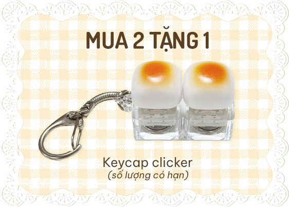 Tặng 1 keycap clicker khi mua 2 son Balming Jam Gloss.