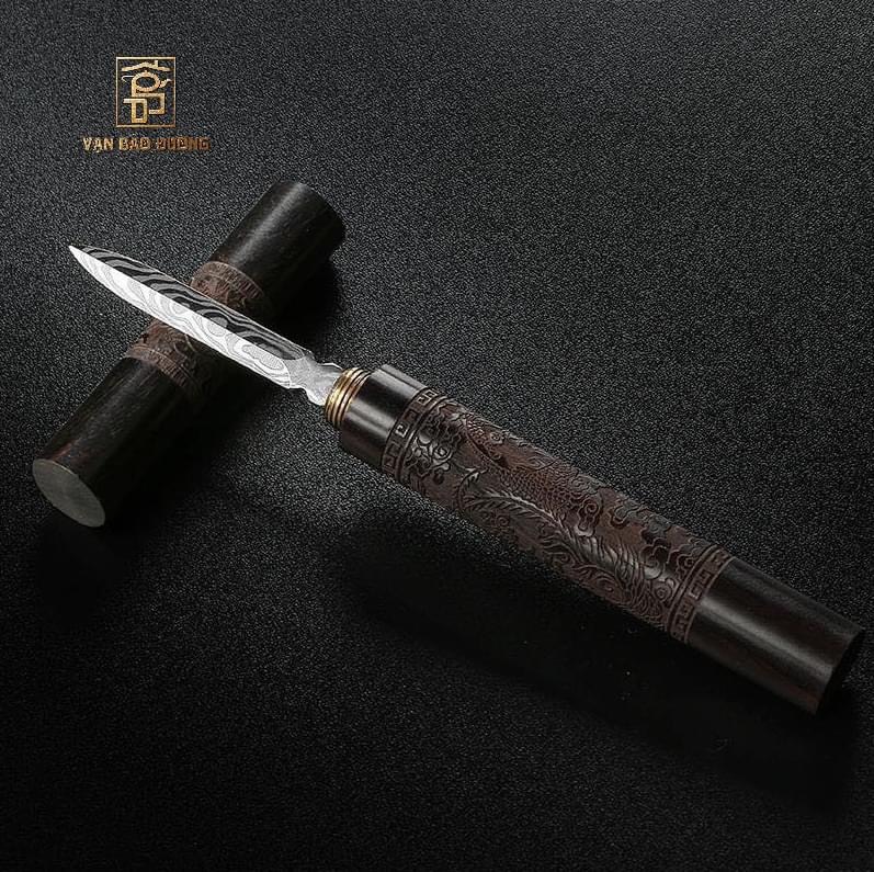 DAO TÁCH TRÀ THÉP DAMASCUS