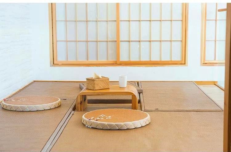 Đệm Ngồi Bệt Thêu Hoa Mềm Mại Ngồi Bàn Trà Hoặc Ngồi Thiền