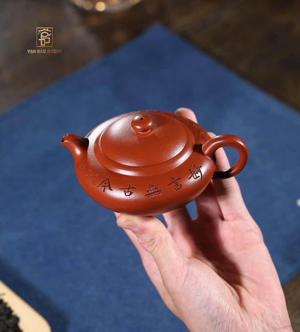 Ấm Tử Sa Biển Cổ Chu Nê Khắc Phong Cảnh