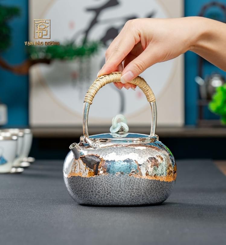 ẤM BẠC ĐUN NƯỚC 999 NHẤT TRƯƠNG ĐÀ CHÙY VÂN HỒ