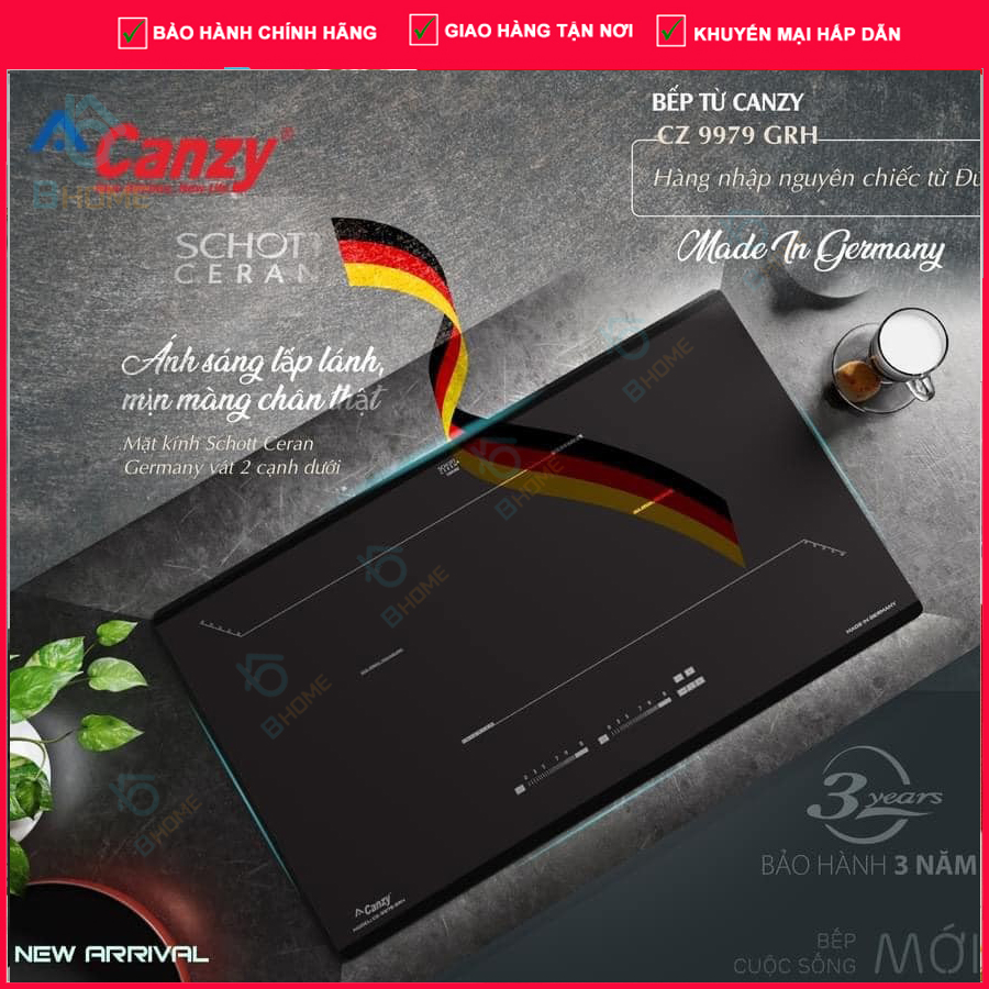 Bếp từ Canzy CZ 9979 GRC