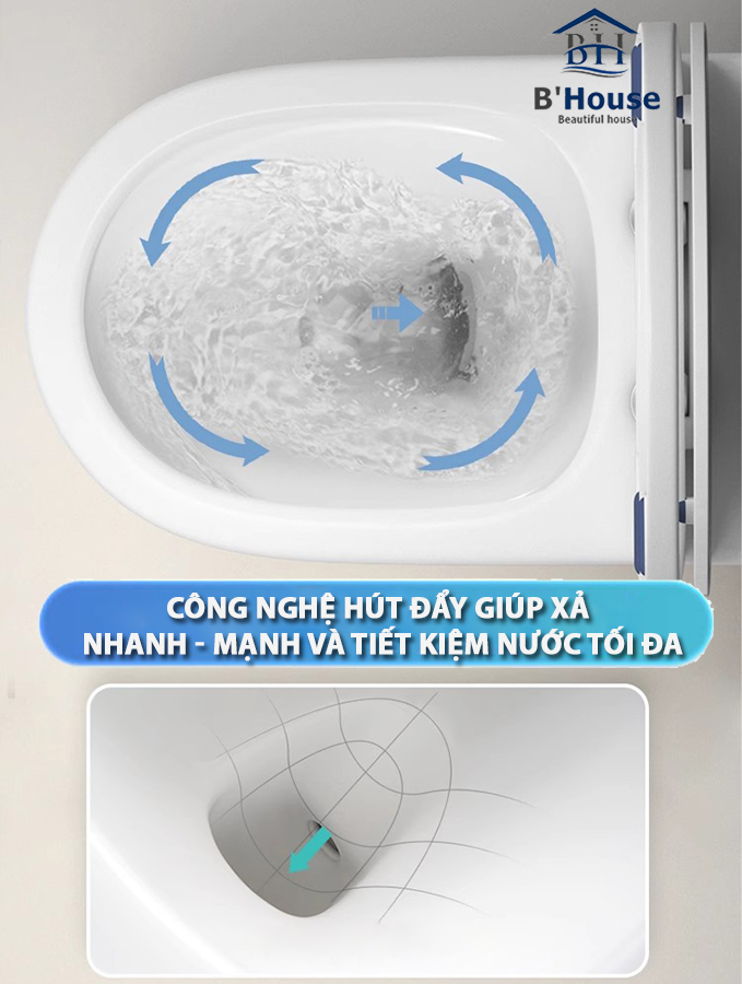 Bồn Cầu Liền Khối BC 802