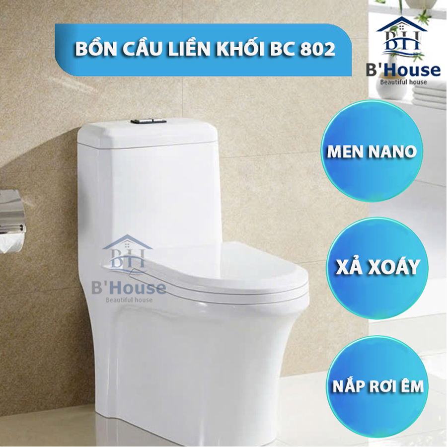 Bồn Cầu Liền Khối BC 802