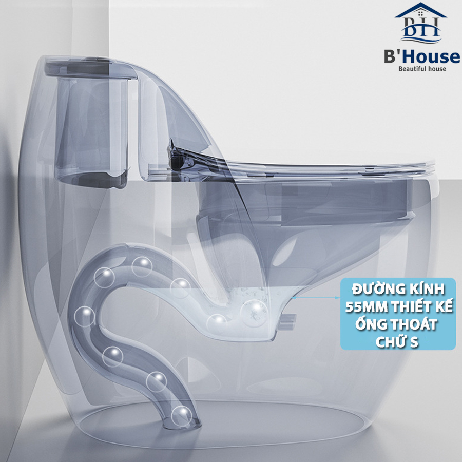 Bồn Cầu Liền Khối BC 8019