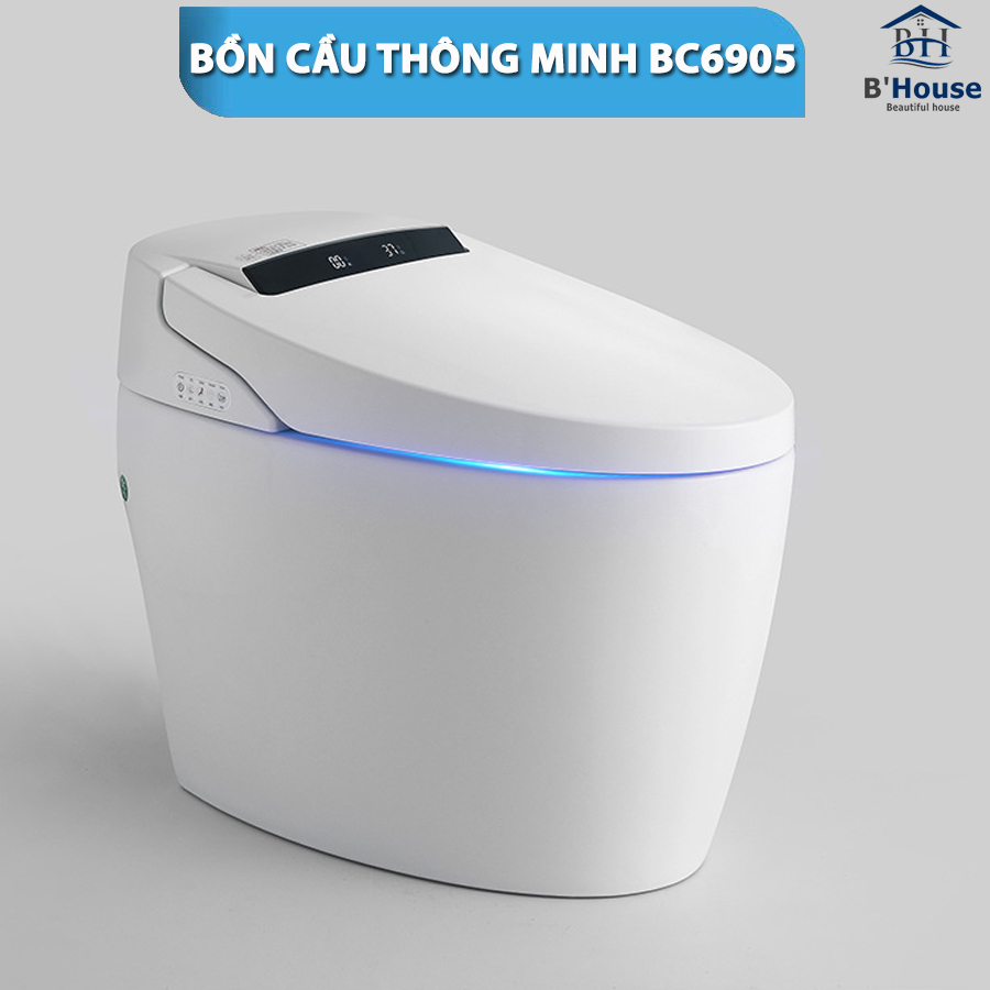 Bồn cầu thông minh giá rẻ, bồn cầu điện tử tự động BC 6905