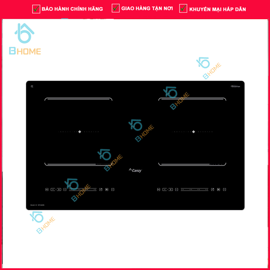 Bếp từ đôi CANZY NTC68HN | Sôi liu diu | Bo viền