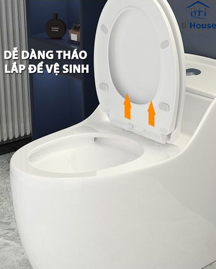 Bồn Cầu Liền Khối Cao Cấp BC 8018