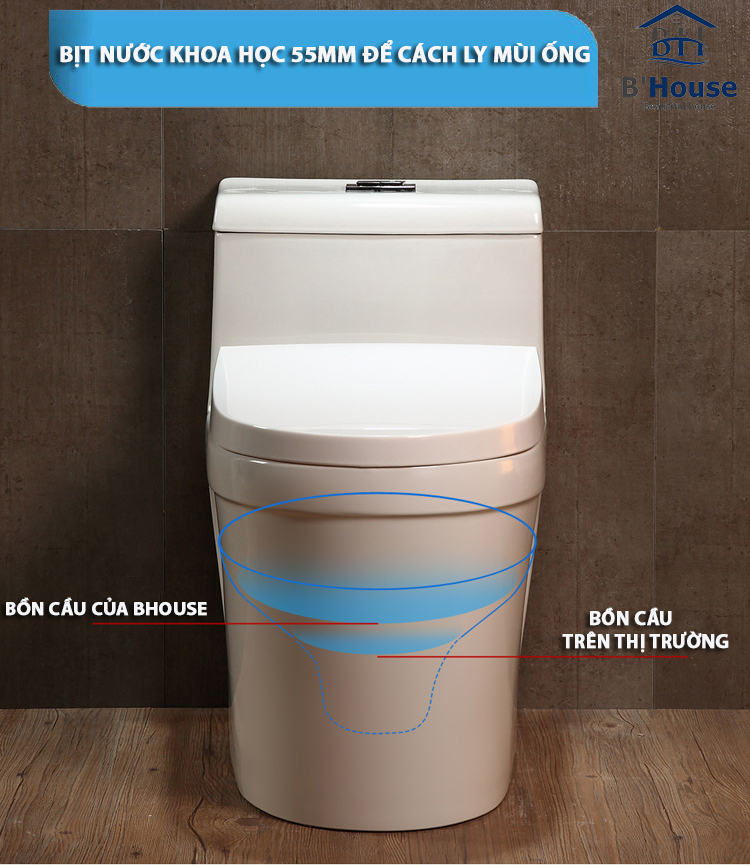 Bồn Cầu Liền Khối BC 808