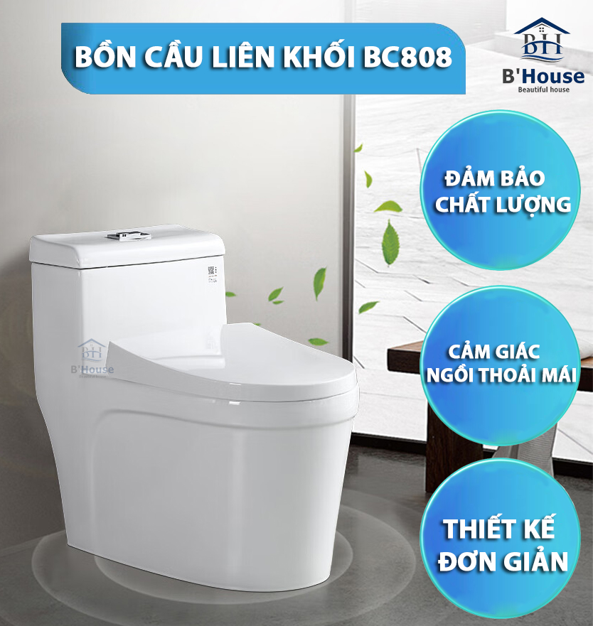 Bồn Cầu Liền Khối BC 808