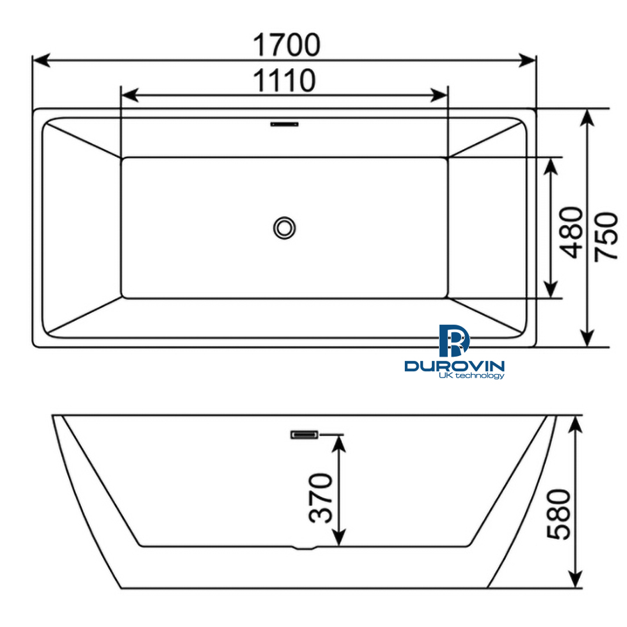 Bồn Tắm Chữ Nhật Liền Khối DRV-1219 - Đẳng Cấp Từ UK Technology