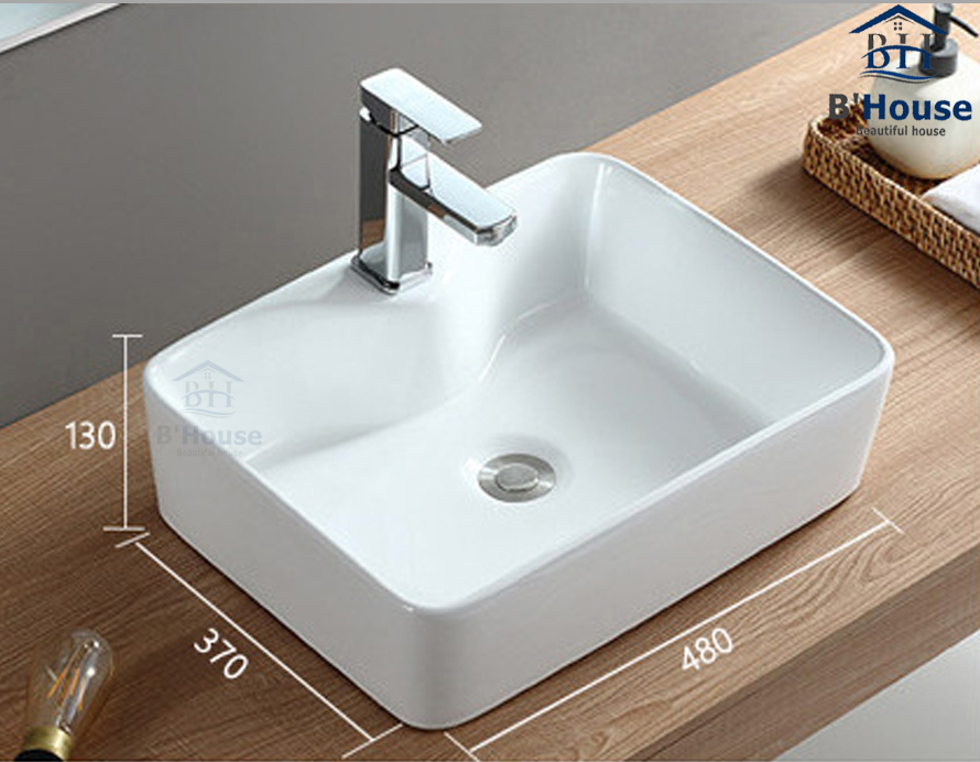 Chậu rửa mặt dương bàn (Lavabo) LV 604