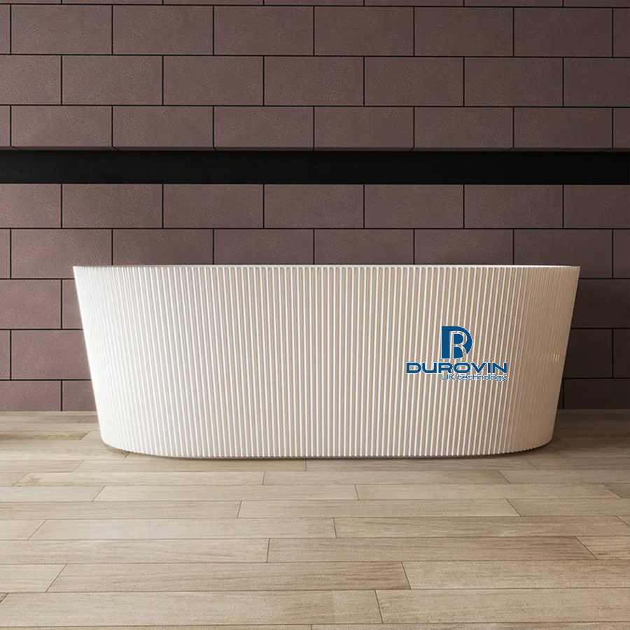 Bồn Tắm Ovan Cạnh Thẳng Lam Sóng DRV-823 – Sang Trọng, Tinh Tế Cho Không Gian Phòng Tắm