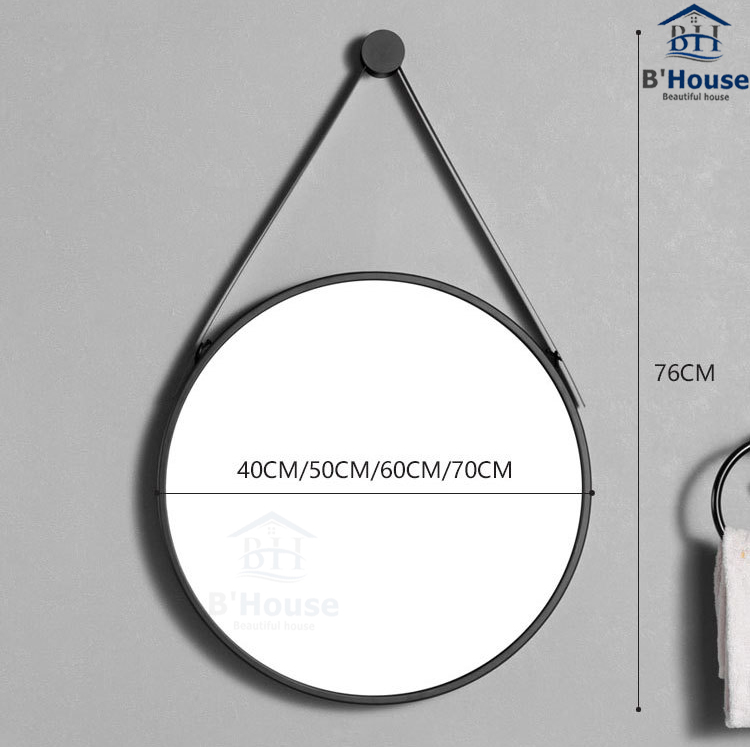 Gương Tròn Viền Đen Treo 901