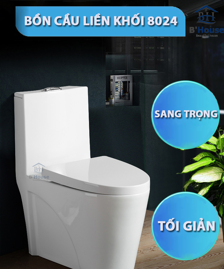 Bồn Cầu Liền Khối BC 8024