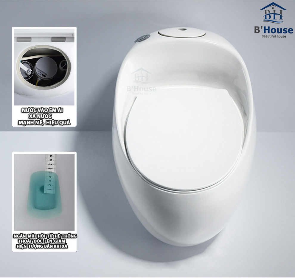 Bồn Cầu Liền Khối Cao Cấp BC 806