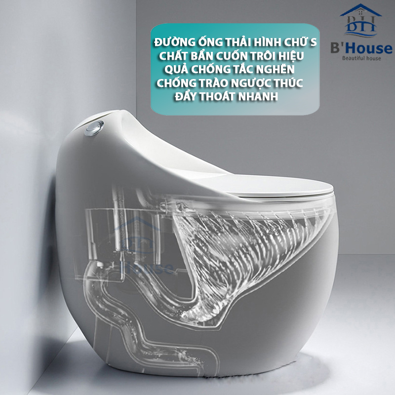 Bồn Cầu Liền Khối Cao Cấp BC 806