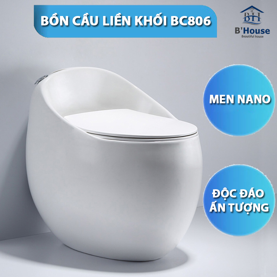 Bồn Cầu Liền Khối Cao Cấp BC 806