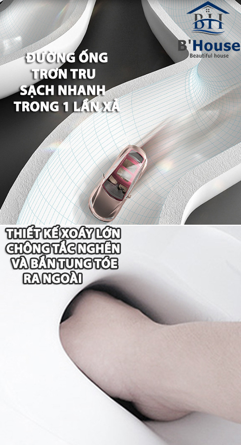 Bồn Cầu Liền Khối BC 8019