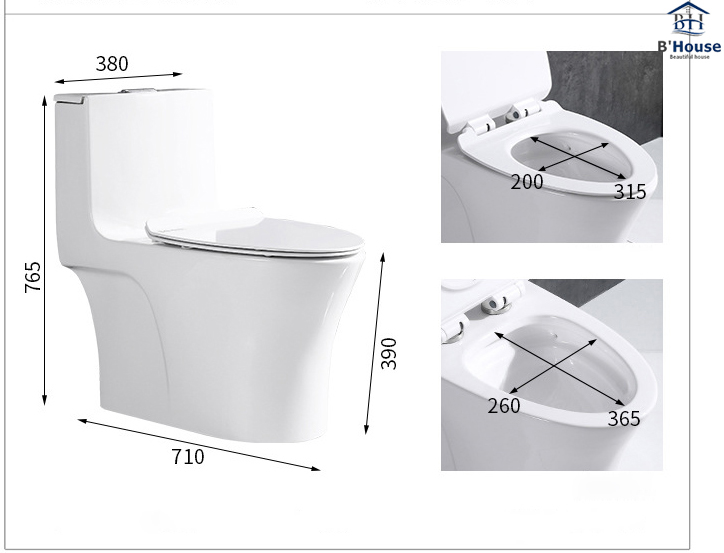 Bồn Cầu Liền Khối Cao Cấp BC 805