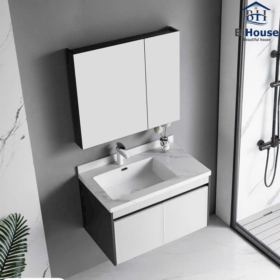 Bộ Tủ Gương Phòng Tắm, Tủ Lavabo Đẹp, Tủ Lavabo Phòng Tắm SUS 232