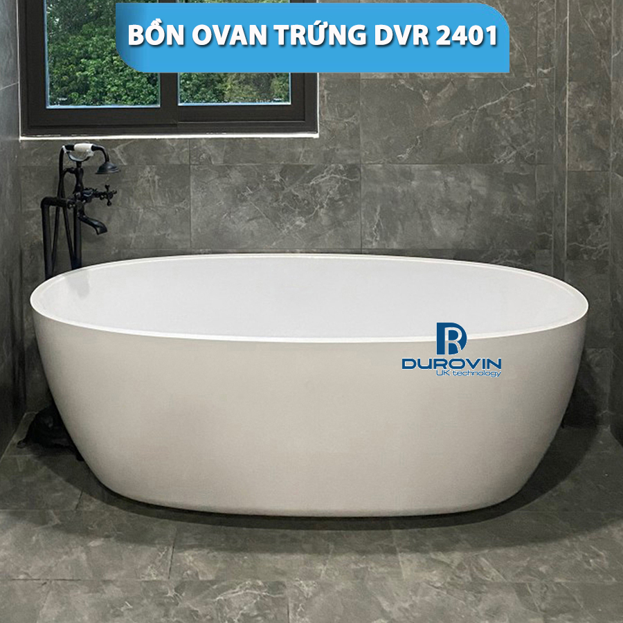 Bồn Ovan Trứng DRV-2401 – Sự Lựa Chọn Hoàn Hảo Cho Không Gian Tắm Sang Trọng