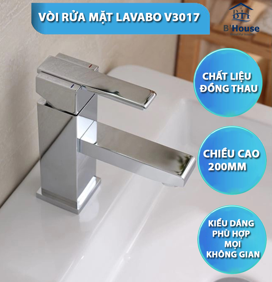 Vòi rửa mặt lavabo V 3017