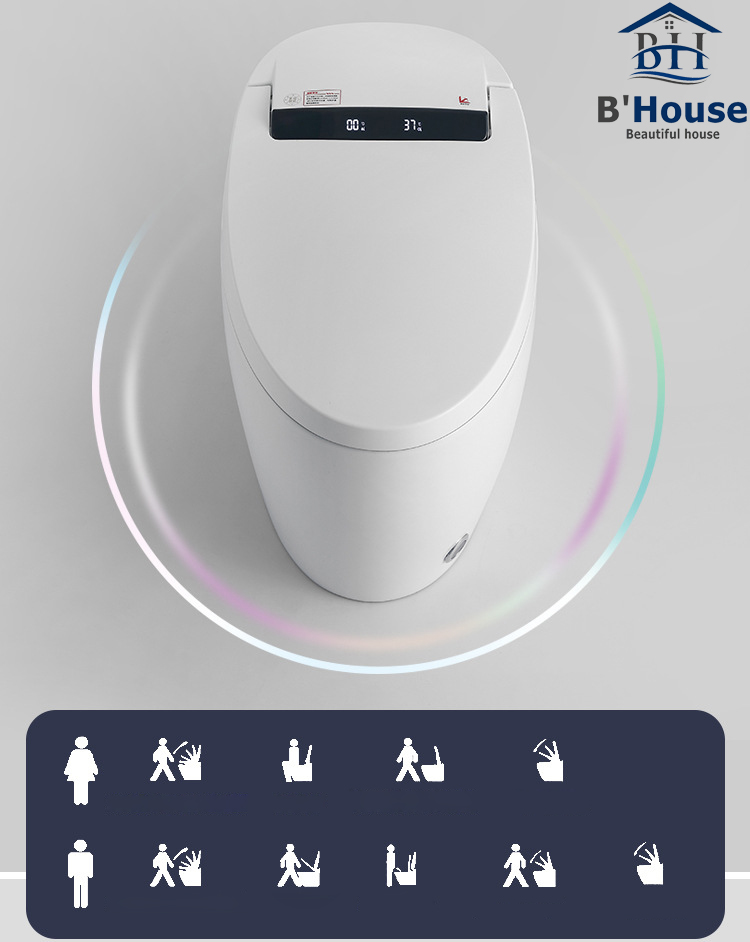 Bồn cầu thông minh giá rẻ, bồn cầu điện tử tự động BC 6905