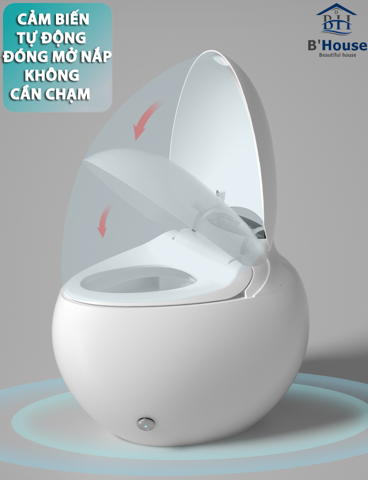 Bồn cầu thông minh giá rẻ, bồn cầu điện tử tự động, bồn cầu thông minh cao cấp, bồn cầu thông minh Việt Nam BC 8037
