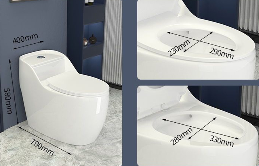 Bồn Cầu Liền Khối Cao Cấp BC 8018