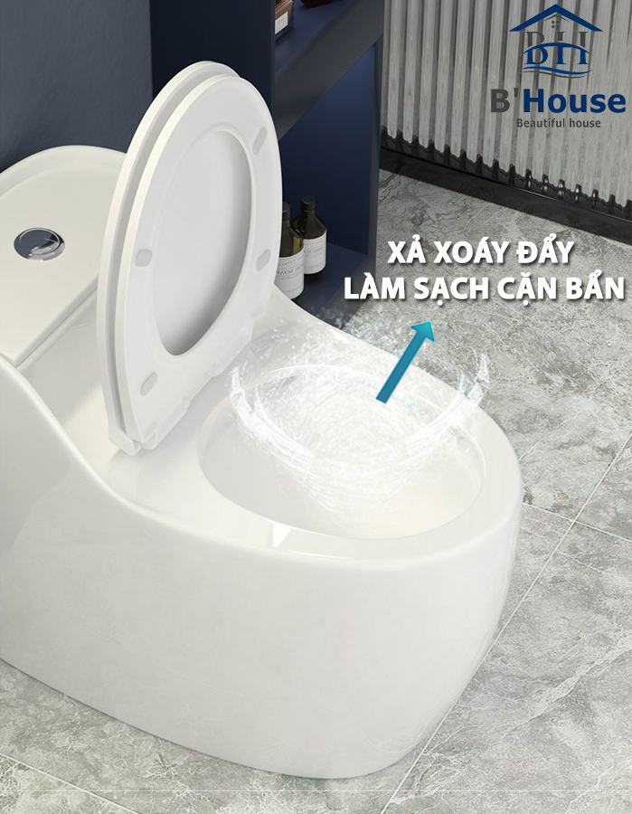 Bồn Cầu Liền Khối Cao Cấp BC 8018