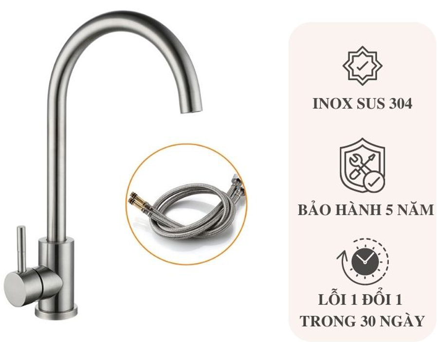 Vòi chậu rửa bát VC 5014