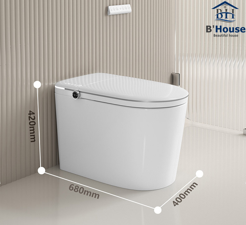 Bồn cầu thông minh giá rẻ, bồn cầu điện tử tự động BC 6938